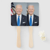 President Joe Biden White House Portret Hand Fa Handwaaier (Voorkant en achterkant)