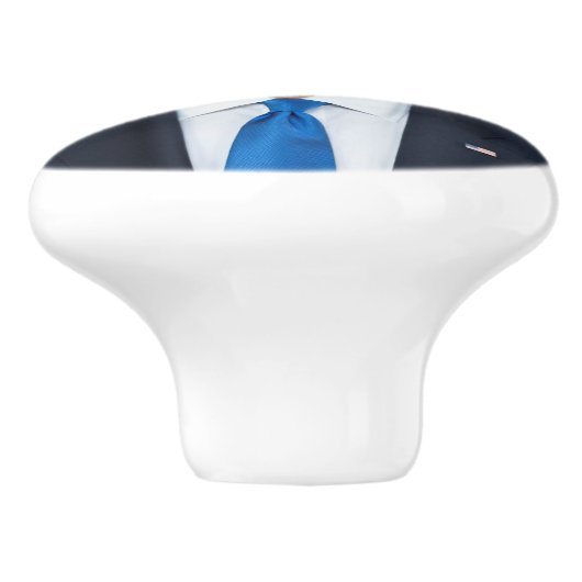 President Joe Biden White House Portret Keramische Knop (Zijkant)