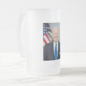 President Joe Biden White House Portret Matglas Bierpul (Voorkant links)