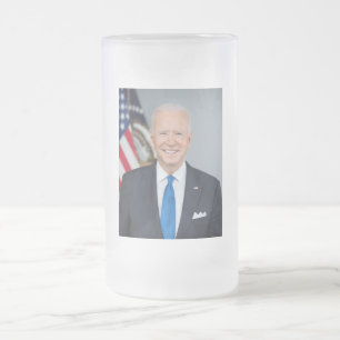 President Joe Biden White House Portret Matglas Bierpul