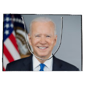 President Joe Biden White House Portret medium Groot Cadeauzakje (Achterkant)