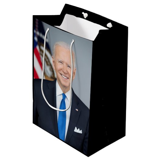 President Joe Biden White House Portret medium Medium Cadeauzakje (Voorkant Gekanteld)
