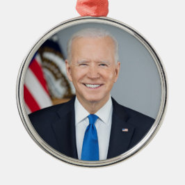 President Joe Biden White House Portret Metalen Ornament