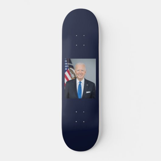 President Joe Biden White House Portret Persoonlijk Skateboard (Voorkant)