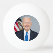 President Joe Biden White House Portret Pingpongbal (Achterkant)