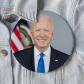 President Joe Biden White House Portret Ronde Button 6,0 Cm (In situ)