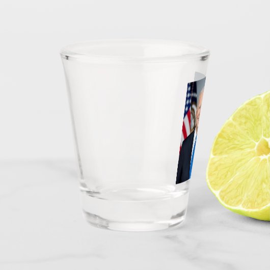 President Joe Biden White House Portret Shot Glas (Links)