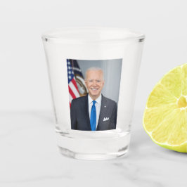President Joe Biden White House Portret Shot Glas