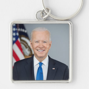 President Joe Biden White House Portret Sleutelhanger
