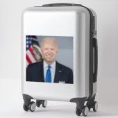 President Joe Biden White House Portret Sticker (Koffer)