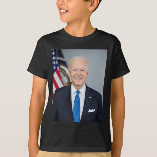 President Joe Biden White House Portret T-shirt (Voorkant)