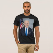 President Joe Biden White House Portret T-shirt (Voorkant volledig)