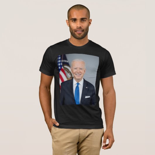 President Joe Biden White House Portret T-shirt (Voorkant volledig)