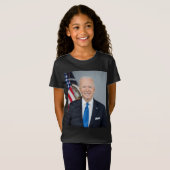 President Joe Biden White House Portret T-shirt (Voorkant volledig)
