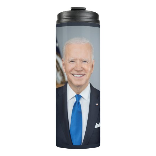 President Joe Biden White House Portret Thermosbeker (Voorkant)