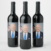 President Joe Biden White House Portret Wijn Etiket (Flessen)