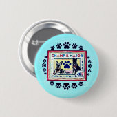 President Joe Biden's eerste honden Ronde Button 5,7 Cm (Voorkant /achterkant)