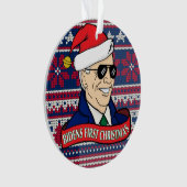 President Joe Bidens Eerste Kerstkerst Ornament (voorkant)