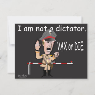 President Joe is geen dictator Briefkaart