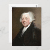 President John Adams Briefkaart (Voorkant / Achterkant)