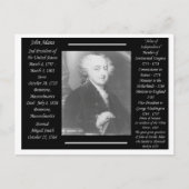 President John Adams Briefkaart (Voorkant)