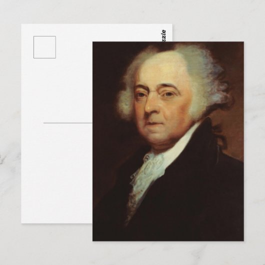 President John Adams Briefkaart (Voorkant / Achterkant)