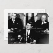 President John F. Kennedelijke Mannen voor de Moon Briefkaart (Voorkant / Achterkant)