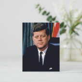 President John F. Kennedy Briefkaart (Staand voorkant)