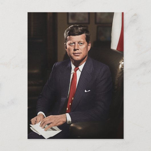 President John F. Kennedy Briefkaart (Voorkant)