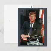 President John F. Kennedy  Briefkaart (Voorkant / Achterkant)