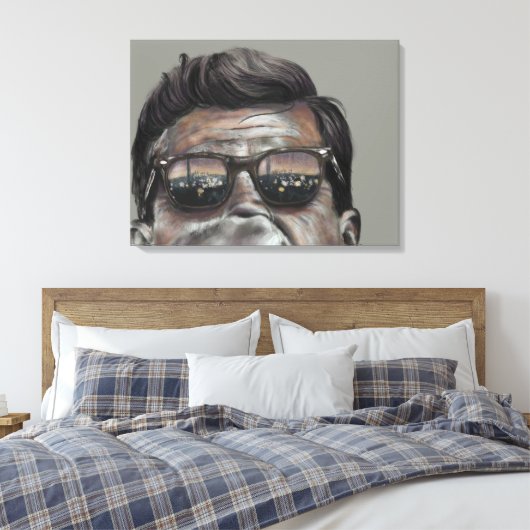President John F. Kennedy - Canvas (Insitu (Slaapkamer))