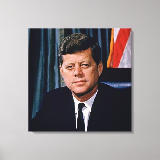 President John F. Kennedy Canvas Afdruk (Voorkant)