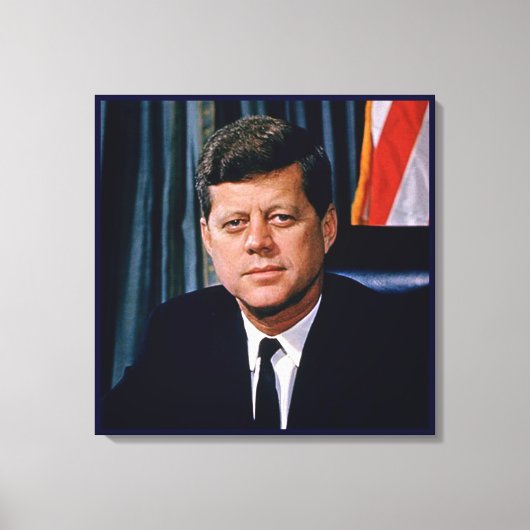 President John F. Kennedy Canvas Afdruk (Voorkant)