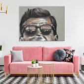 President John F. Kennedy - Canvas Afdruk (Insitu (Woonkamer))