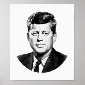 President John F. Kennedy Graphic Poster (Voorkant)