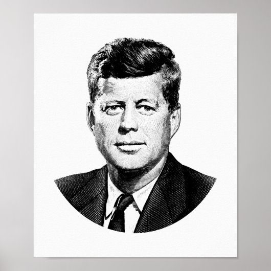 President John F. Kennedy Graphic Poster (Voorkant)