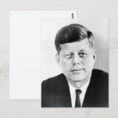 President John F Kennedy Portrait Briefkaart (Voorkant / Achterkant)