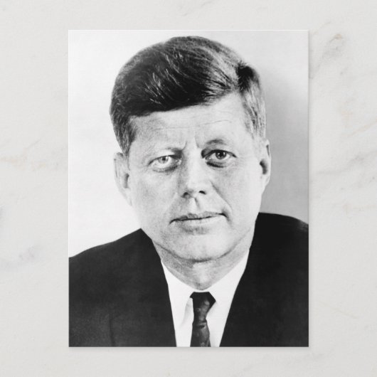 President John F Kennedy Portret Briefkaart (Voorkant)