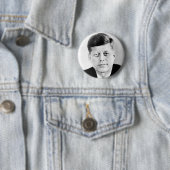 President John F Kennedy Portret Ronde Button 5,7 Cm (In situ)