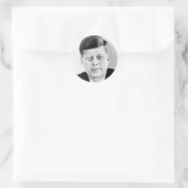 President John F Kennedy Portret Ronde Sticker (Tas)