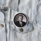 President John F. Kennedy Ronde Button 7,6 Cm (In situ)