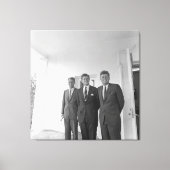 President John Kennedy & Brothers Amerikaanse Came Canvas Afdruk (Voorkant)