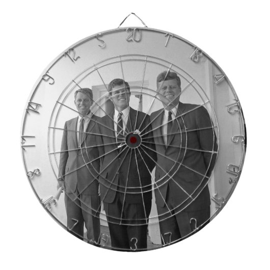 President John Kennedy & Brothers Amerikaanse Came Dartbord (Voorkant)
