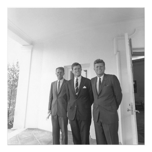 President John Kennedy & Brothers Amerikaanse Came Foto Afdruk (Voorkant)