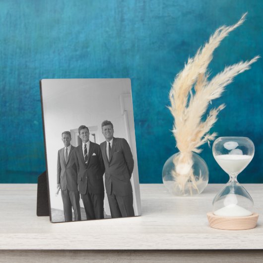 President John Kennedy & Brothers Amerikaanse Came Fotoplaat (Zijkant)