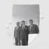 President John Kennedy & Brothers Amerikaanse Came Golfhanddoek (Insitu)