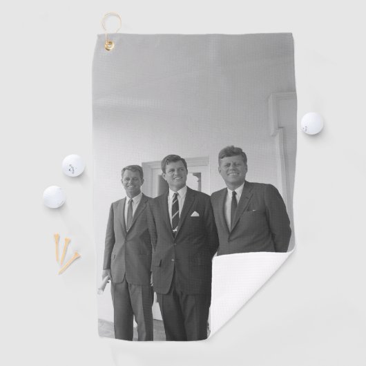 President John Kennedy & Brothers Amerikaanse Came Golfhanddoek (Insitu)