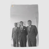 President John Kennedy & Brothers Amerikaanse Came Golfhanddoek (Voorkant)