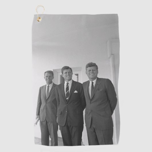 President John Kennedy & Brothers Amerikaanse Came Golfhanddoek (Voorkant)