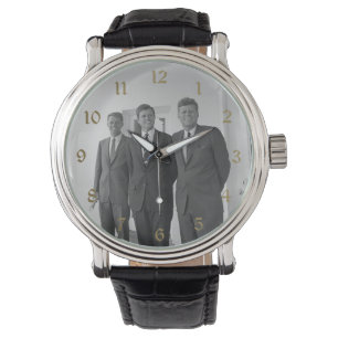 President John Kennedy & Brothers Amerikaanse Came Horloge